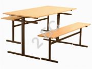 Обеденная зона (стол + 2 скамьи) - Комплекc РОСТ